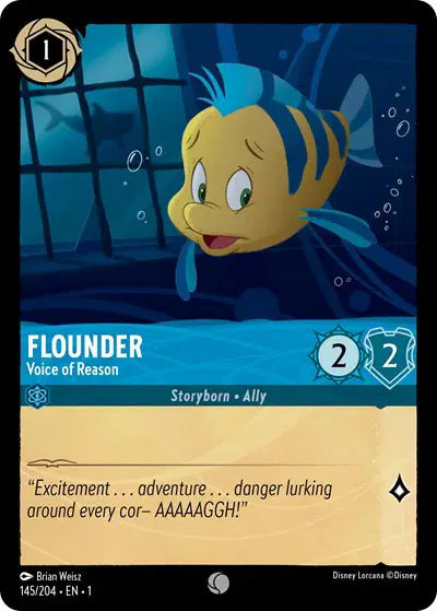 Disney Lorcana: The First Chapter - Flounder - Voice of Reason (145/204) (NM)