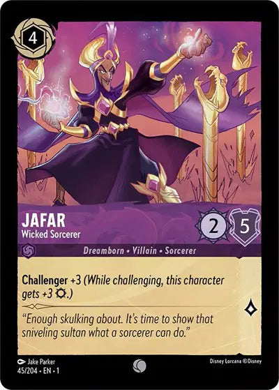 Disney Lorcana: The First Chapter - Jafar - Wicked Sorcerer (45/204) (NM)