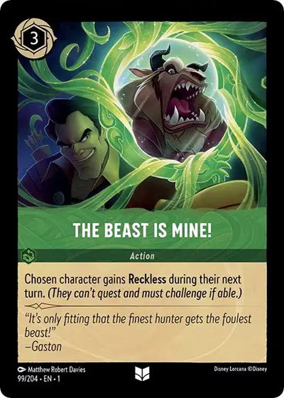 Disney Lorcana: The First Chapter - The Beast is Mine! (99/204) (NM)