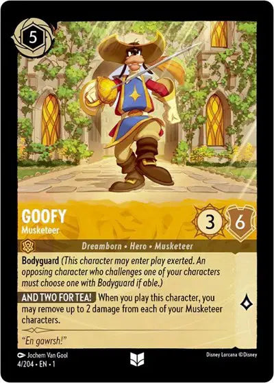 Disney Lorcana: The First Chapter - Goofy - Musketeer (4/204) (NM)