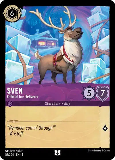 Disney Lorcana: The First Chapter - Sven - Official Ice Deliverer (55/204) (NM)