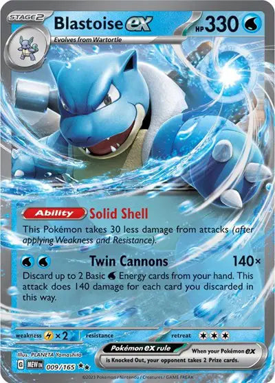 Pokémon TCG - SV151 - Blastoise ex (009/165) (NM)