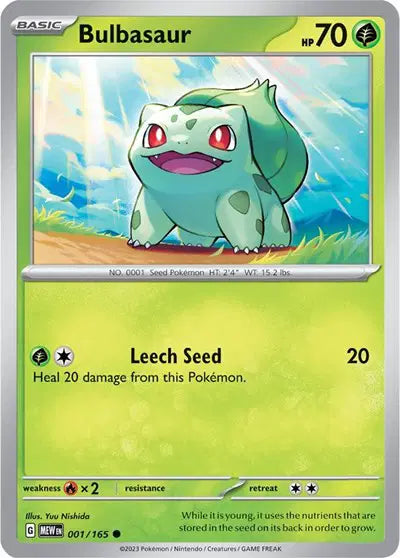 Pokémon TCG - SV151 - Bulbasaur (001/165) (NM)