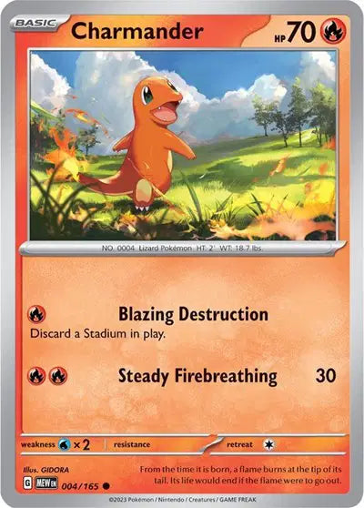Pokémon TCG - SV151 - Charmander (004/165) (NM)