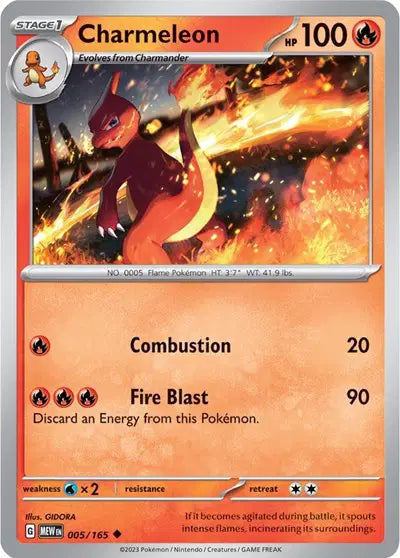 Pokémon TCG - SV151 - Charmeleon (005/165) (NM)