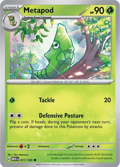 Pokémon TCG - SV151 - Metapod (011/165) (NM)