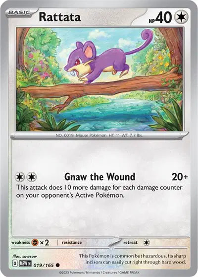 Pokémon TCG - SV151 - Rattata (019/165) (NM)