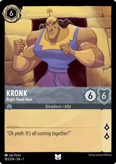 Disney Lorcana: The First Chapter - Kronk - Right-Hand Man (183/204) (NM)