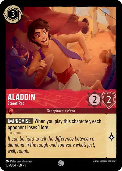 Disney Lorcana: The First Chapter - Aladdin - Street Rat (105/204) (NM)