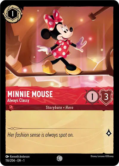 Disney Lorcana: The First Chapter - Minnie Mouse - Always Classy (116/204) (NM)