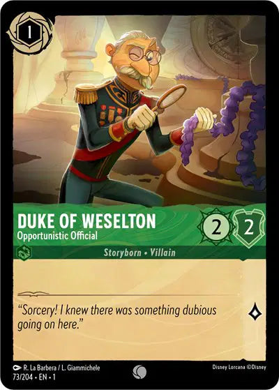 Disney Lorcana: The First Chapter - Duke of Weselton - Opportunistic Official (73/204) (NM)