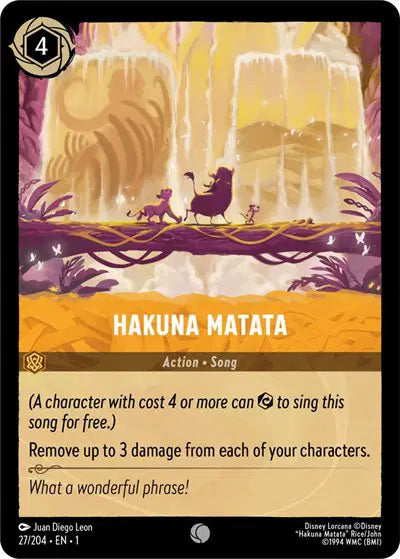Disney Lorcana: The First Chapter - Hakuna Matata (27/204) (NM)