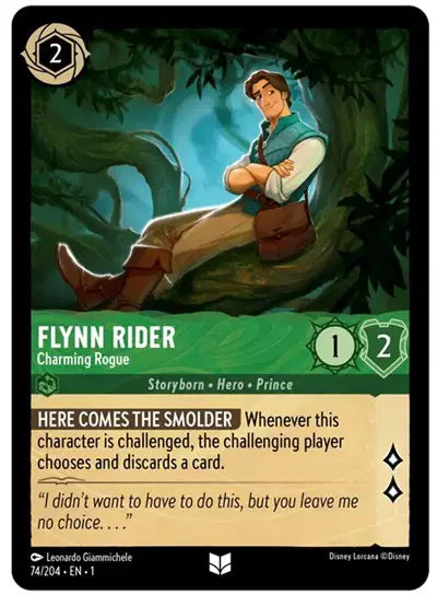 Disney Lorcana: The First Chapter - Flynn Rider - Charming Rogue (74/204) (NM)