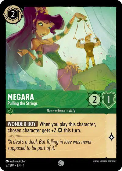 Disney Lorcana: The First Chapter - Megara - Pulling the Strings (87/204) (NM)