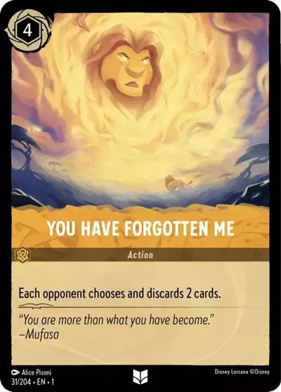 Disney Lorcana: The First Chapter - You Have Forgotten Me (31/204) (NM)