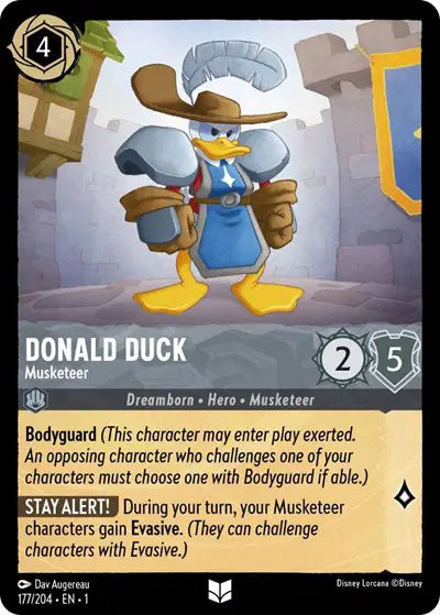 Disney Lorcana: The First Chapter - Donald Duck - Musketeer (177/204) (NM)