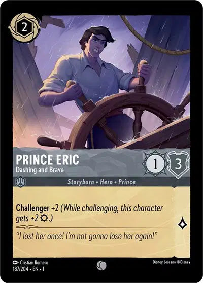 Disney Lorcana: The First Chapter - Prince Eric - Dashing and Brave (187/204) (NM)