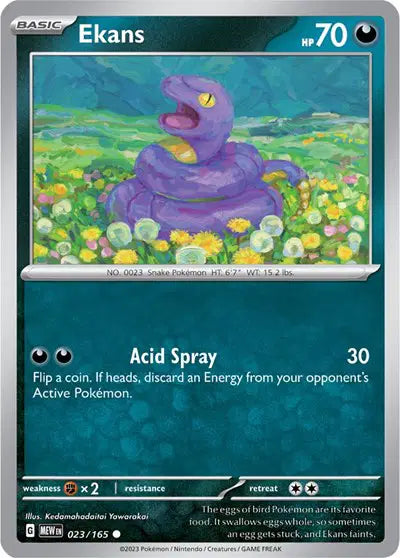 Pokémon TCG - SV151 - Ekans (023/165) (NM)