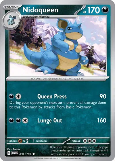 Pokémon TCG - SV151 - Nidoqueen (031/165) (NM)