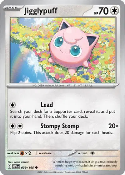Pokémon TCG - SV151 - Jigglypuff (039/165) (NM)