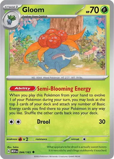Pokémon TCG - SV151 - Gloom (044/165) (NM)