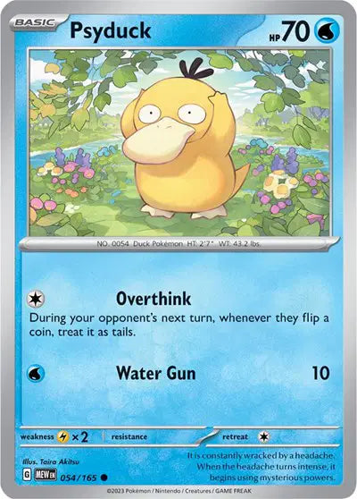 Pokémon TCG - SV151 - Psyduck (054/165) (NM)