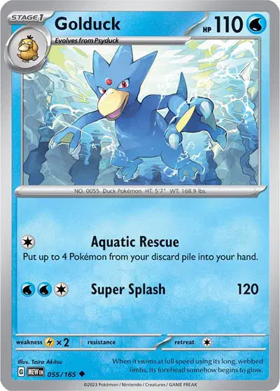 Pokémon TCG - SV151 - Golduck (055/165) (NM)
