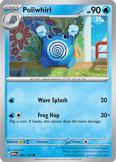 Pokémon TCG - SV151 - Poliwhirl (061/165) (NM)