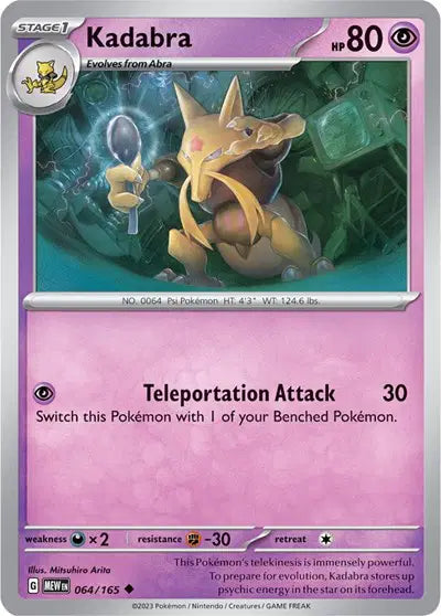 Pokémon TCG - SV151 - Kadabra (064/165) (NM)