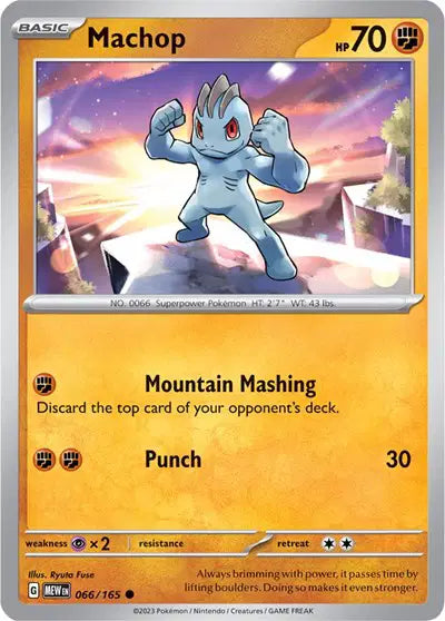 Pokémon TCG - SV151 - Machop (066/165) (NM)