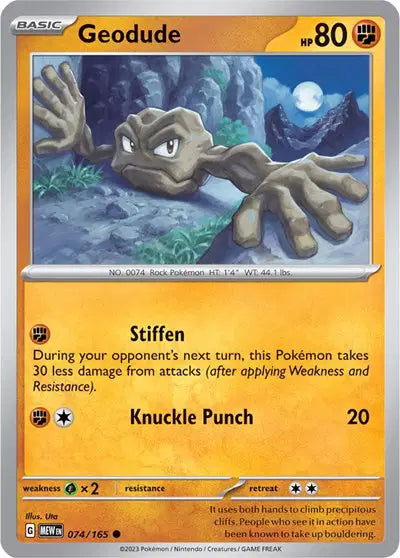 Pokémon TCG - SV151 - Geodude (074/165) (NM)