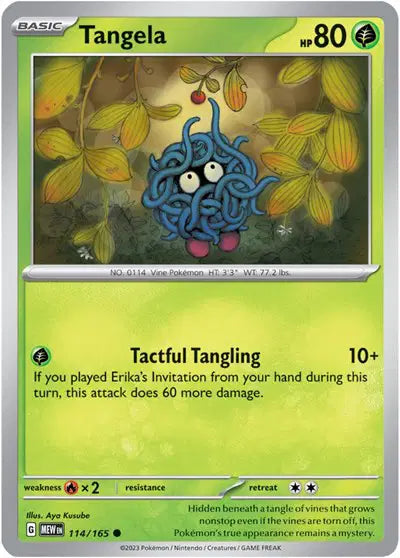 Pokémon TCG - SV151 - Tangela (114/165) (NM)