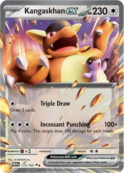 Pokémon TCG - SV151 - Kangaskhan ex (115/165) (NM)