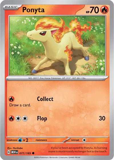 Pokémon TCG - SV151 - Ponyta (077/165) (NM)