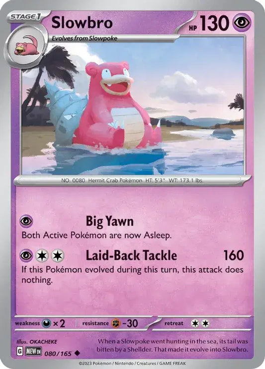 Pokémon TCG - SV151 - Slowbro (080/165) (NM)