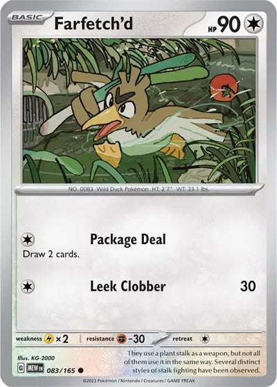Pokémon TCG - SV151 - Farfetch'd (083/165) (NM)
