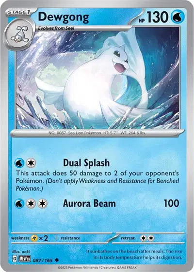 Pokémon TCG - SV151 - Dewgong (087/165) (NM)