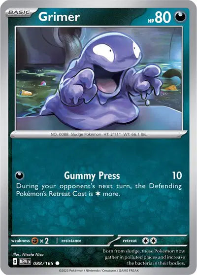 Pokémon TCG - SV151 - Grimer (088/165) (NM)