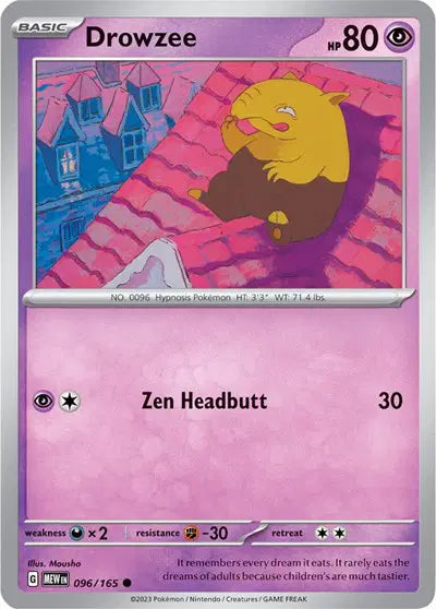 Pokémon TCG - SV151 - Drowzee (096/165) (NM)