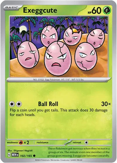 Pokémon TCG - SV151 - Exeggcute (102/165) (NM)
