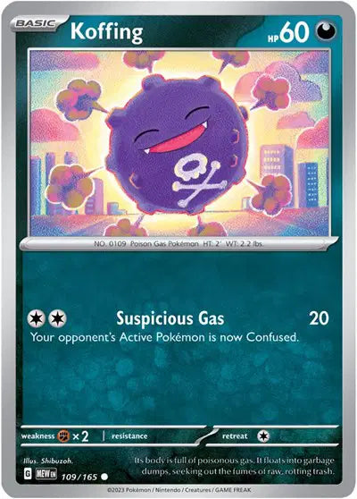 Pokémon TCG - SV151 - Koffing (109/165) (NM)