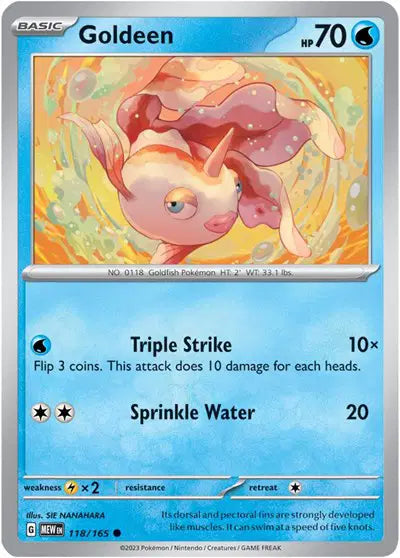 Pokémon TCG - SV151 - Goldeen (118/165) (NM)
