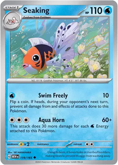 Pokémon TCG - SV151 - Seaking (119/165) (NM)