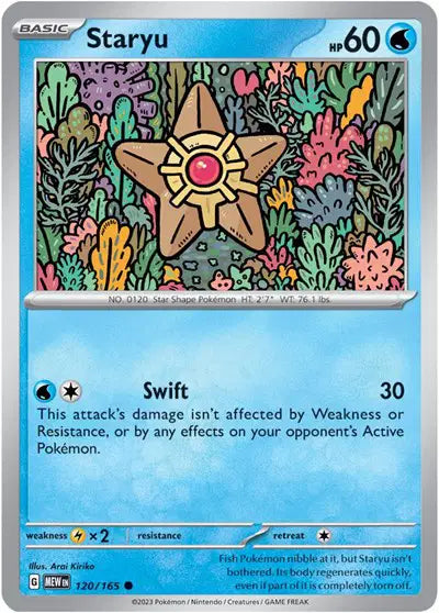 Pokémon TCG - SV151 - Staryu (120/165) (NM)