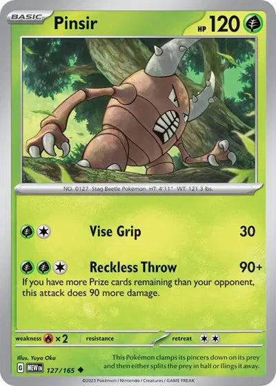 Pokémon TCG - SV151 - Pinsir (127/165) (NM)