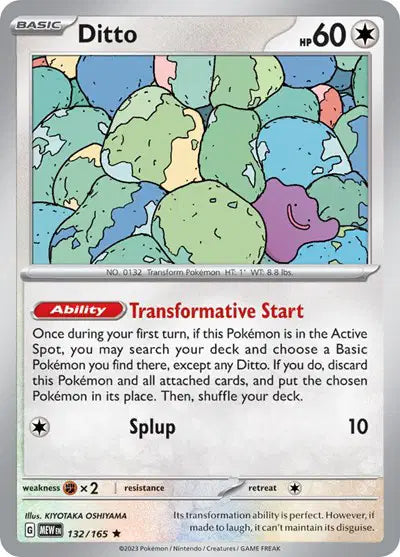 Pokémon TCG - SV151 - Ditto (132/165) (NM)