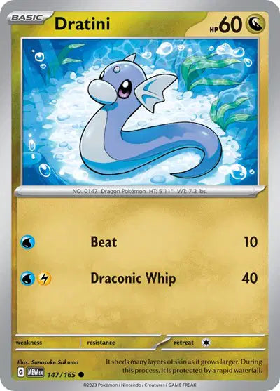 Pokémon TCG - SV151 - Dratini (147/165) (NM)