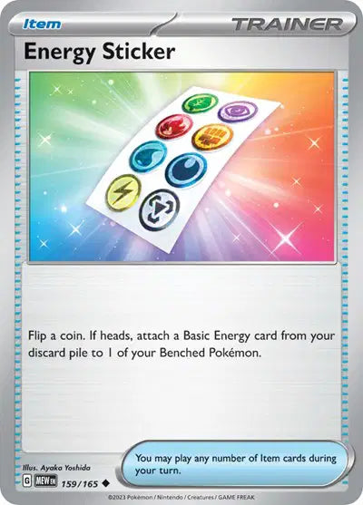 Pokémon TCG - SV151 - Energy Sticker (159/165) (NM)