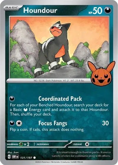 Pokémon TCG - Halloween 2024 - Houndour (131/197)
