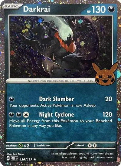 Pokémon TCG - Halloween 2024 - Darkrai (Cosmos Holo) (136/197)